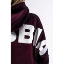 Dames hoodie Nebbia STRONG BEAUTY Oversized Hoodie OWN YOUR POWER 433 dark red