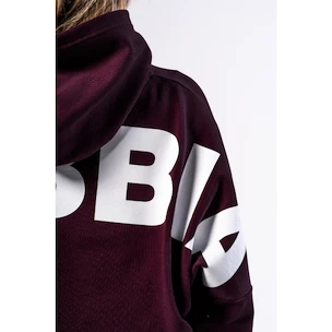 Dames hoodie Nebbia STRONG BEAUTY Oversized Hoodie OWN YOUR POWER 433 dark red