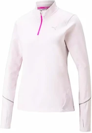 Dames hoodie Puma Run 5K Knit 1/2 Zip Lavender Fog