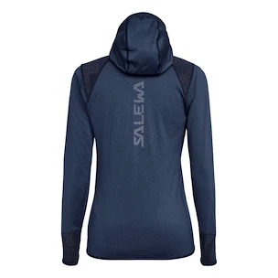 Dames hoodie Salewa  Agner Hybrid PL/DST Navy Blazer Melange