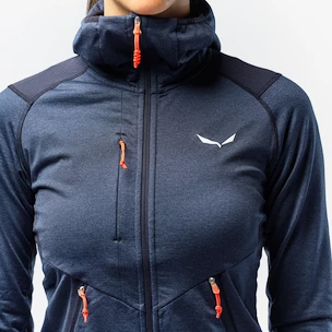 Dames hoodie Salewa  Agner Hybrid PL/DST Navy Blazer Melange
