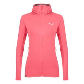 Dames hoodie Salewa Light Micro PL Calypso Coral Mel