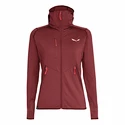 Dames hoodie Salewa  Puez Melange PL M FZ HDY Syrah Melange