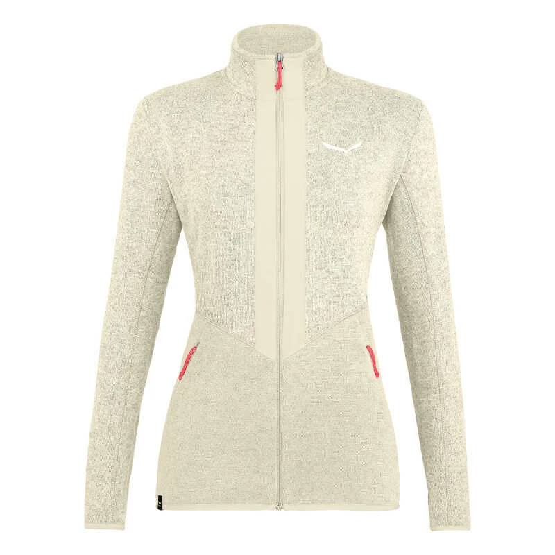 Dames hoodie Salewa  Rocca 2 PL W Fleece Oatmeal Melange