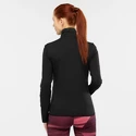 Dames hoodie Salomon  Outrack Full Zip Mid Black