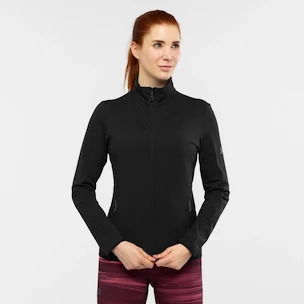 Dames hoodie Salomon  Outrack Full Zip Mid Black