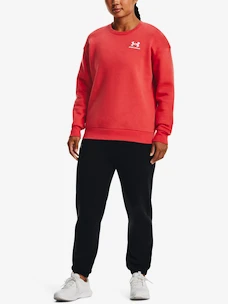 Dames hoodie Under Armour  Essential Fleece Crew-RED
