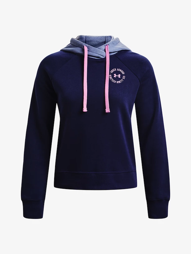 Dames hoodie Under Armour  Rival Fleece CB Hoodie-NVY