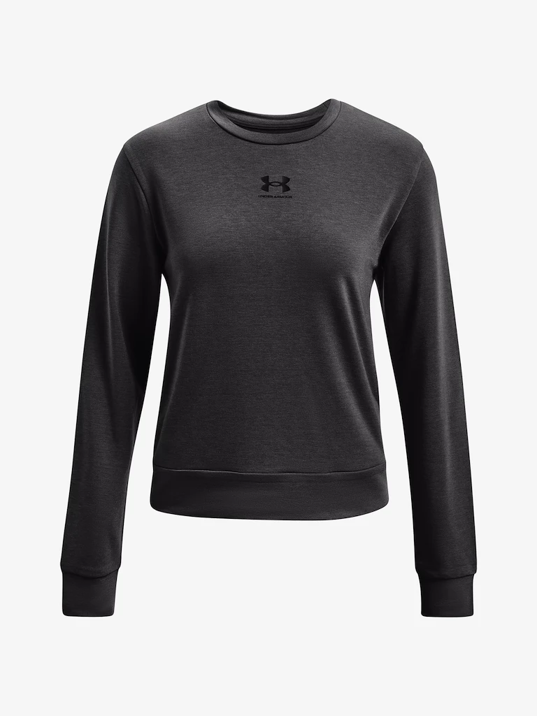 Dames hoodie Under Armour  Rival Terry Crew-GRY
