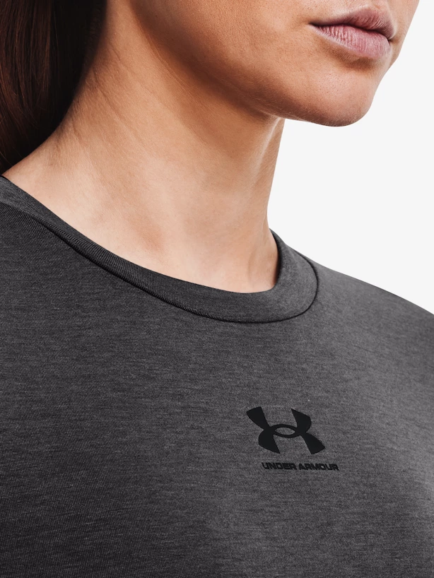 Dames hoodie Under Armour  Rival Terry Crew-GRY