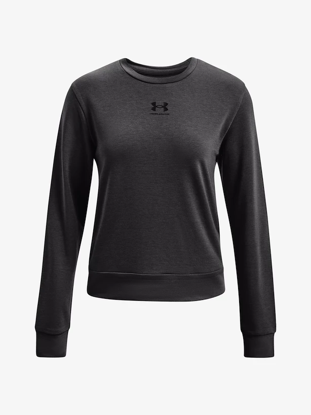 Dames hoodie Under Armour  Rival Terry Crew-GRY