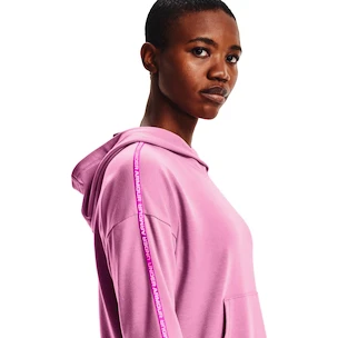 Dames hoodie Under Armour  Rival Terry Taped Hoodie Planet Pink M
