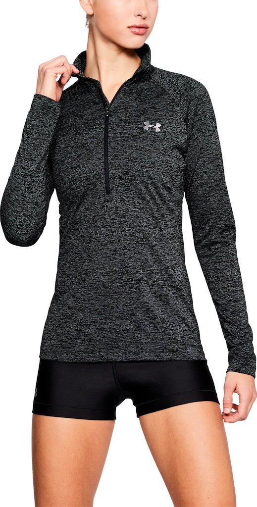 Dames hoodie Under Armour  Tech Half Zip Twist black