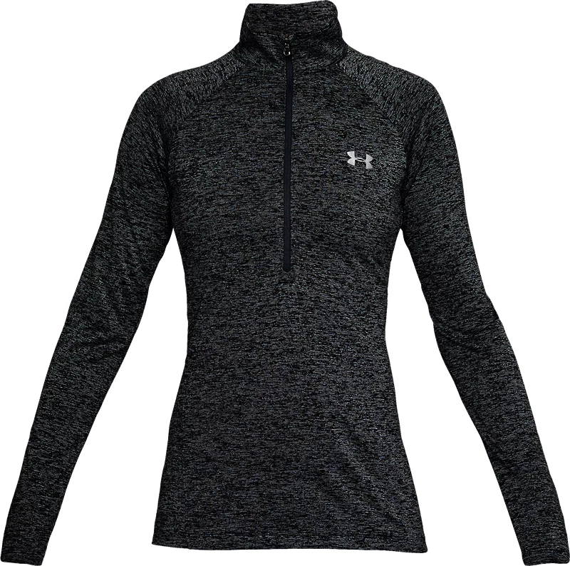 Dames hoodie Under Armour  Tech Half Zip Twist black L