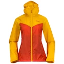 Dames jas Bergans  Microlight W Jacket Brick/Light Golden Yellow XL