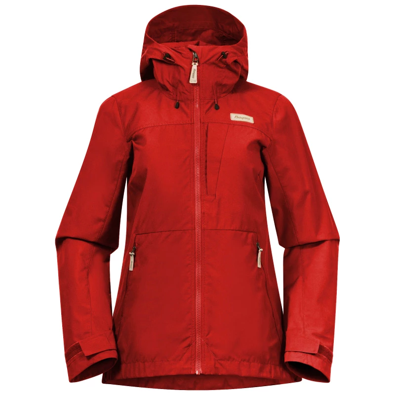 Dames jas Bergans  Nordmarka Leaf Light Wind Dark Brick