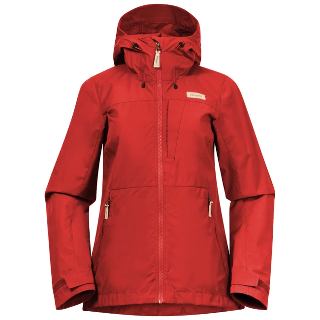 Dames jas Bergans  Nordmarka Leaf Light Wind Dark Brick