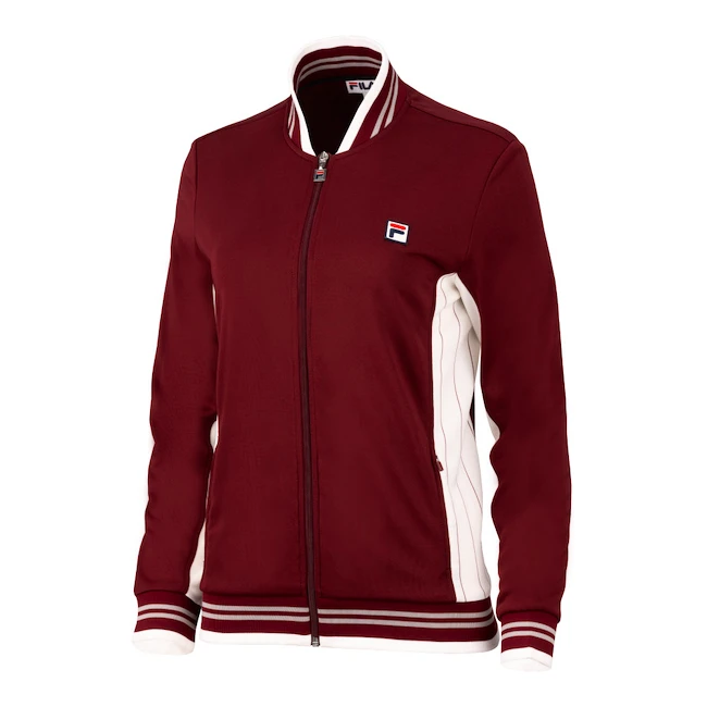 Dames jas Fila  Jacket Romy Cabernet/White Alyssum