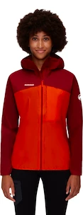Dames jas Mammut  Kento Light HS Hooded Jacket Blood Red/Hot Red