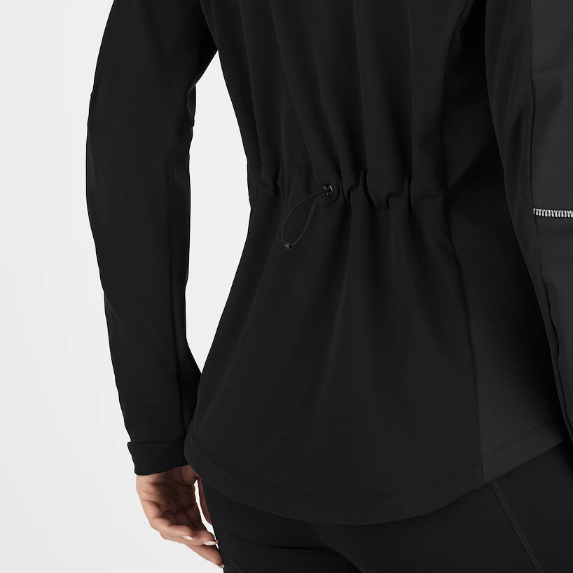 Dames jas Salomon  Agile Softshell Jacket Black XS