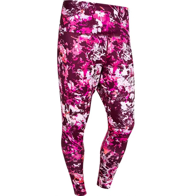Dames legging Endurance  Q Luca Printed Long Tights Pink 50