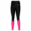 Dames legging Mizuno Core Long Tight Black/Pink Peacock