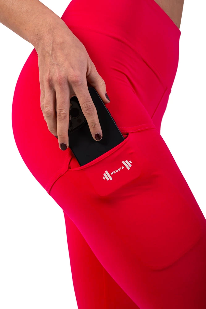 Dames legging Nebbia  Active High-Waist Smart Pocket Leggings 402 pink
