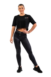 Dames legging Nebbia Glossy look Bubble Butt leggings high waist 586 black