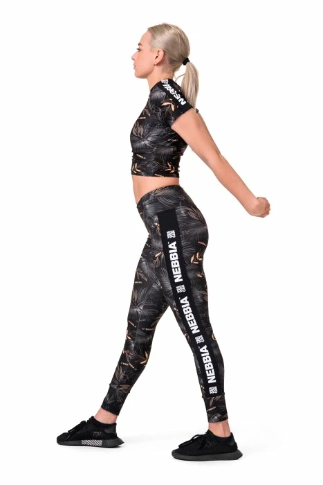 Dames legging Nebbia  High-waist performance leggings 567 volcanic black