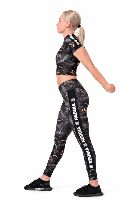 Dames legging Nebbia  High-waist performance leggings 567 volcanic black XS