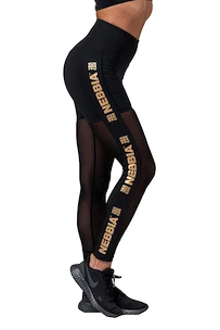 Dames legging Nebbia Intense Gold Mesh leggings 829 black XS