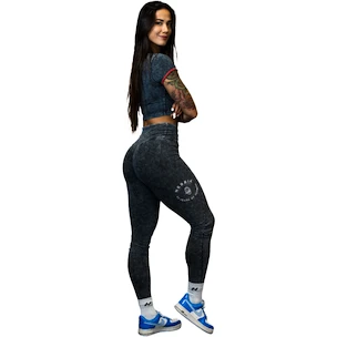 Dames legging Nebbia NEBBIA x OLYMPIA Washed High Waisted Leggings GYM WARRIOR 776 black