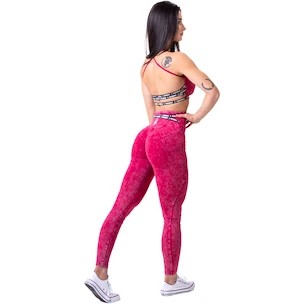 Dames legging Nebbia NEBBIA x OLYMPIA Washed High Waisted Leggings LEGACY 777 red XS