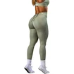Dames legging Nebbia STRONG BEAUTY V-Cut Lace-Up Sculpting Leggings OWN YOUR POWER 426 light green
