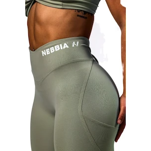 Dames legging Nebbia STRONG BEAUTY V-Cut Lace-Up Sculpting Leggings OWN YOUR POWER 426 light green