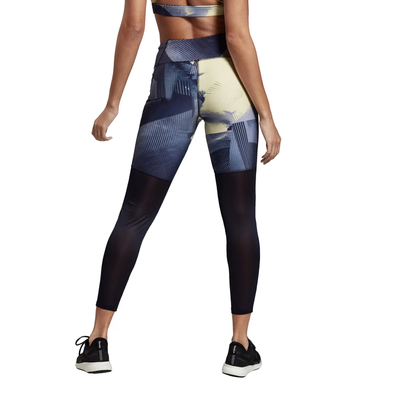 Dames legging Reebok  Tight AOP Purple XS