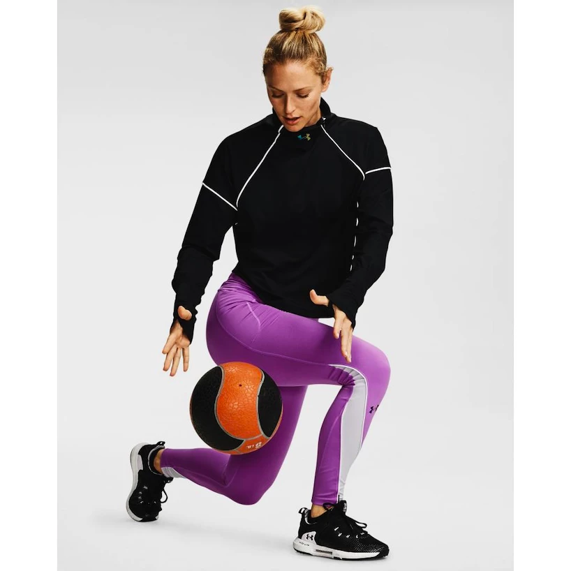 Dames legging Under Armour  CG Rush Legging Purple XS