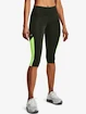 Dames legging Under Armour  Fly Fast 3.0 Speed Capri-GRN