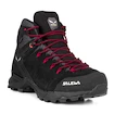 Dames outdoorschoenen Salewa  WS Alp Mate Mid PTX Black Out/Virtual Pink