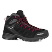 Dames outdoorschoenen Salewa  WS Alp Mate Mid PTX Black Out/Virtual Pink