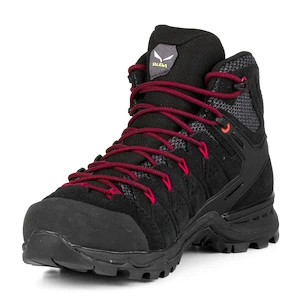Dames outdoorschoenen Salewa  WS Alp Mate Mid PTX Black Out/Virtual Pink