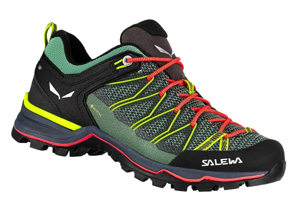 Dames outdoorschoenen Salewa  WS MTN Trainer Lite GTX Feld Green/Fluo Coral