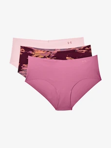 Dames slips Under Armour  PS Hipster 3Pack Print-PNK XS