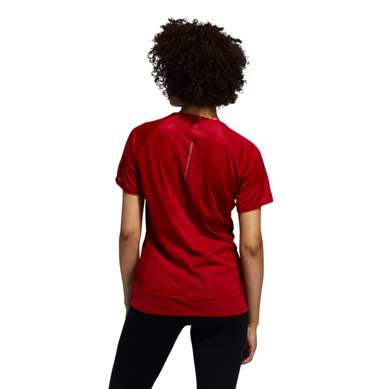 Dames T-shirt adidas  25/7 Tee red