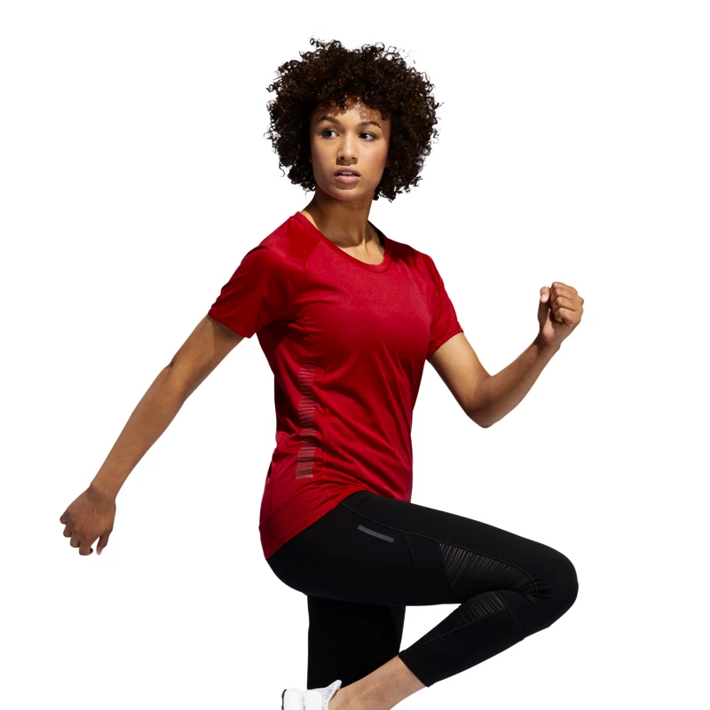 Dames T-shirt adidas  25/7 Tee red