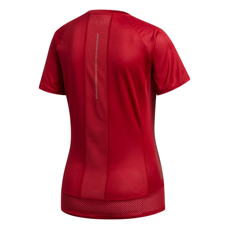 Dames T-shirt adidas  25/7 Tee red XS