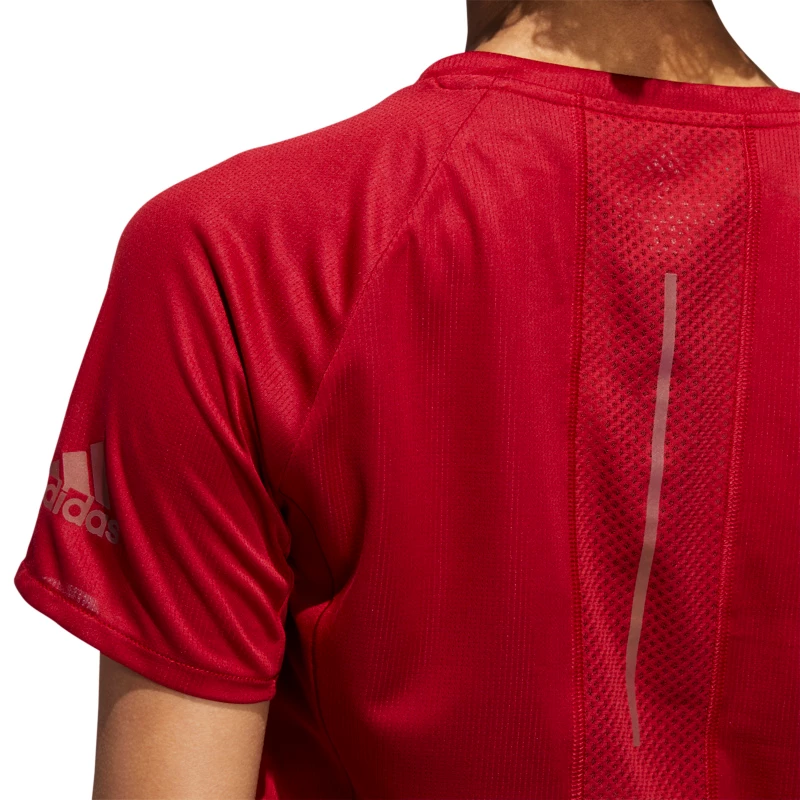 Dames T-shirt adidas  25/7 Tee red XS