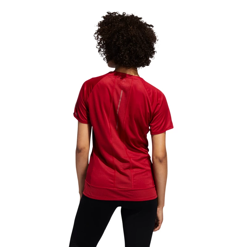 Dames T-shirt adidas  25/7 Tee red XS