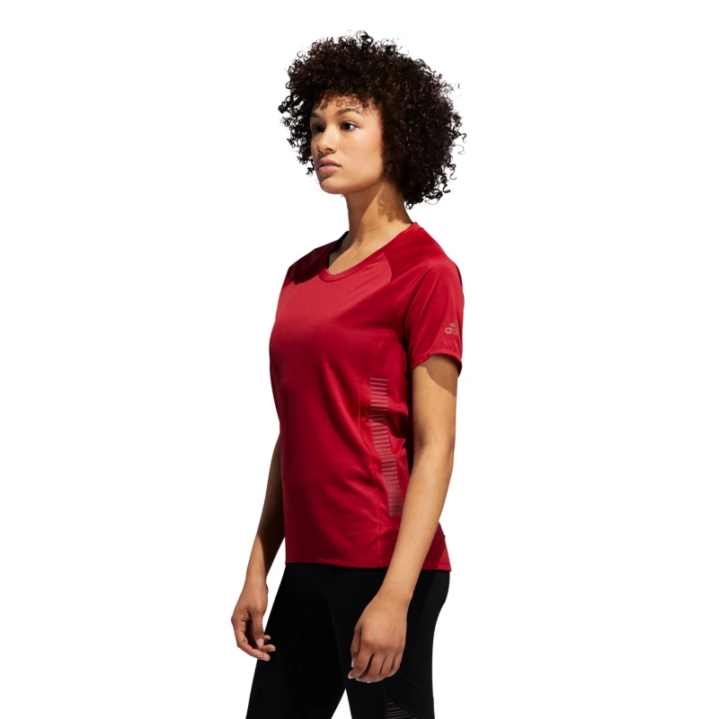 Dames T-shirt adidas  25/7 Tee red XS