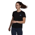Dames T-shirt adidas  Adizero Tee Black XS